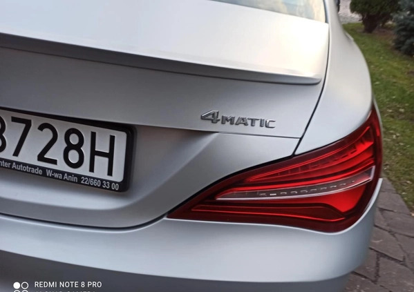 Mercedes-Benz CLA cena 90000 przebieg: 66300, rok produkcji 2016 z Warszawa małe 92